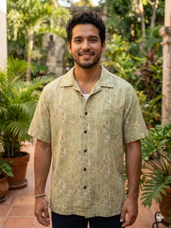 It’s 5 O’Clock Somewhere Other - It’s 5 O’Clock Somewhere Tropical Hawaiian 🌴 Shirt — 100% Silk Men’s Size M. EUC